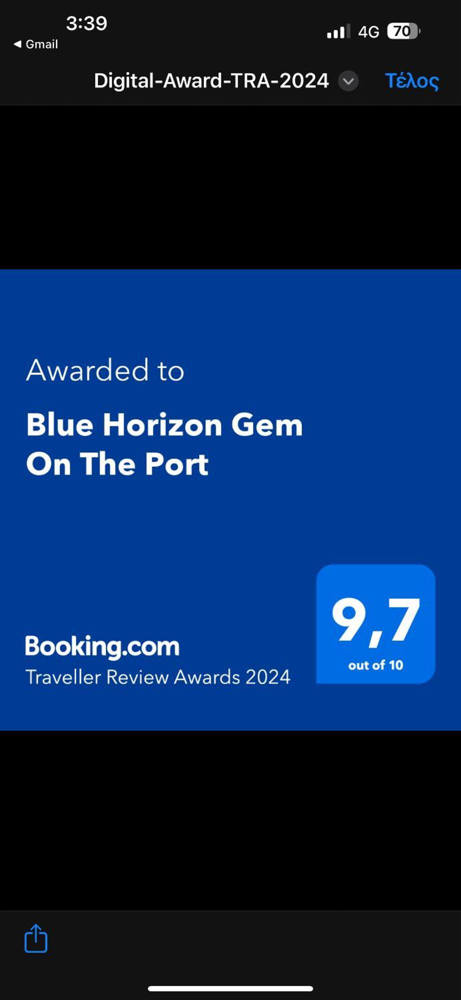Blue Horizon Gem On The Port Leilighet Rafína Eksteriør bilde